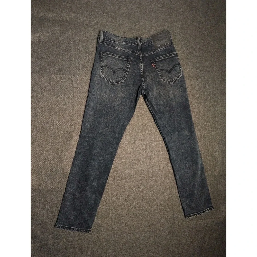 levis 511 Jeans Men's 30x30 dark charcoal Straight Leg Mid‎ Rise Denim Pants